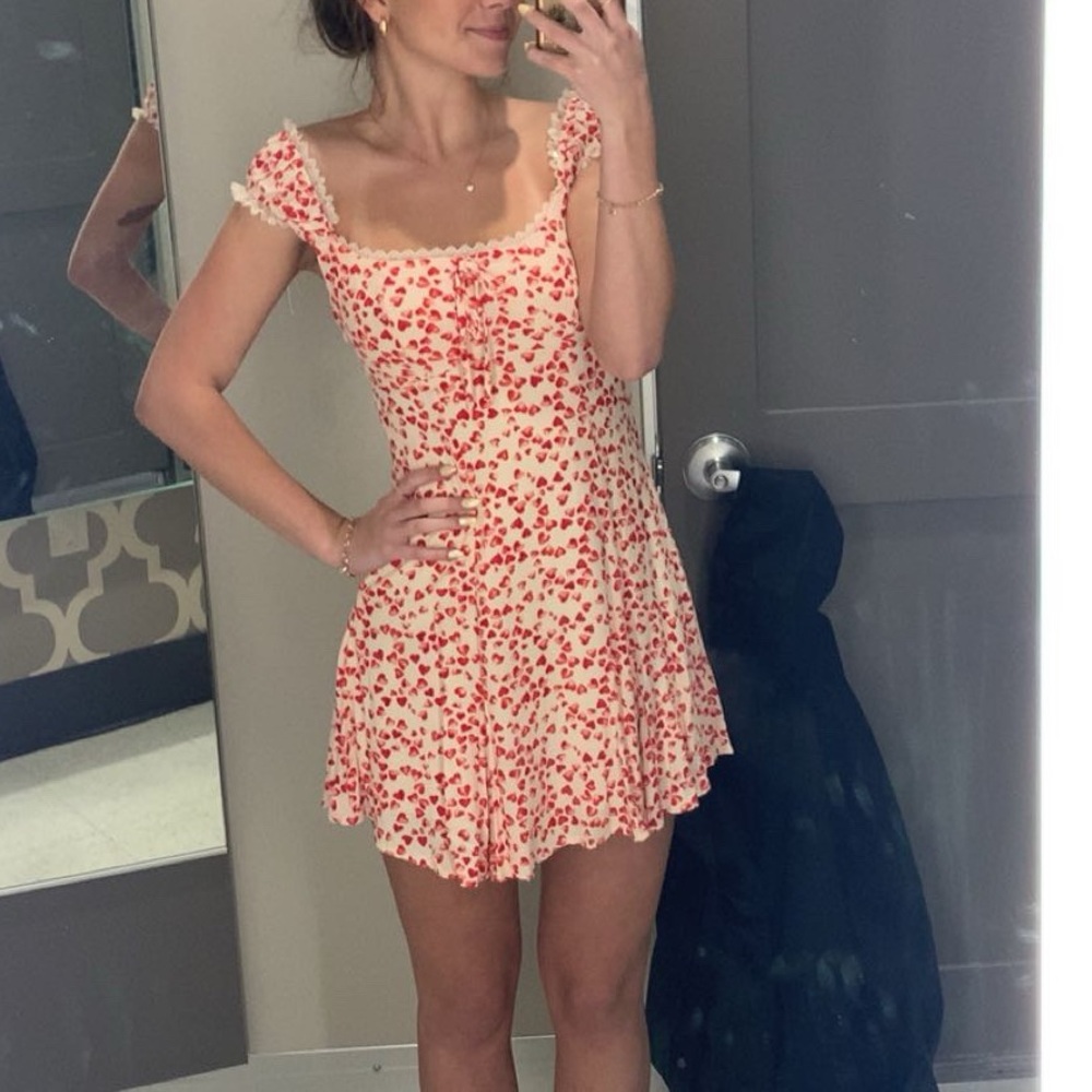Hearts Lacey Mini Dress
